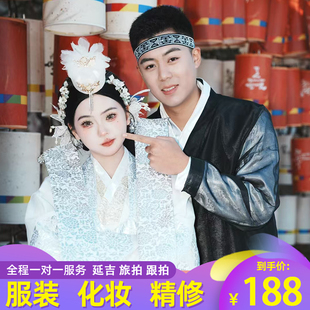 延吉旅拍民俗园朝鲜服饰跟拍服装化妆拍摄个人写真情侣闺蜜约拍