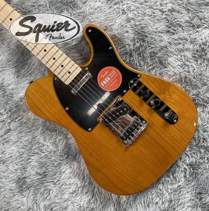 正品Fender Squier电吉他 Affinity Tele奶油黄 SQ入门电吉他