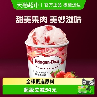 进口哈根达斯奶油冰淇淋草莓味392g