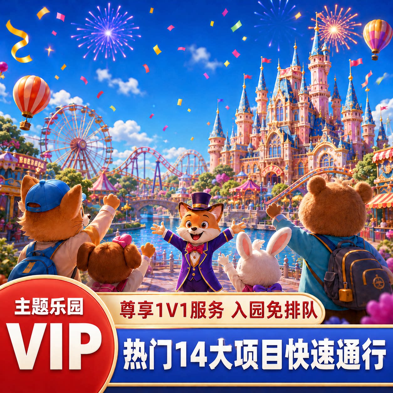 上海迪士尼快速通行证尊享卡33vip门票免排队优速通道fp早享卡1v1管家服务