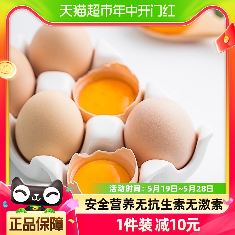 田园居AAA级鸡蛋大蛋黄45g*40枚新鲜营养鸡蛋无抗生素整箱礼盒