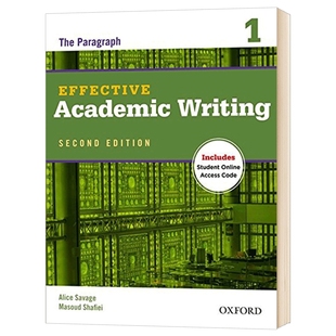 牛津学术英语写作教材1 英文原版 Oxford Effective Academic Writing1 英文版 进口原版英语书籍 OUP Oxford
