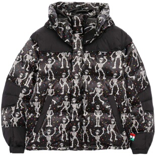 DEVIL NUT潮牌恶魔秋冬无性别情侣保暖保暖面包羽绒服 亡灵节 ATY