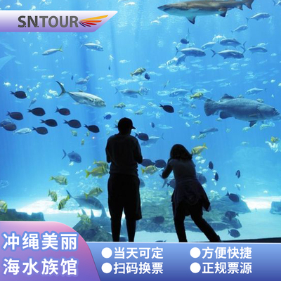 [冲绳美丽海水族馆-5处通票]冲绳美丽海5 PASS・5景点通票（美丽海水族馆+15处自选4处景点）