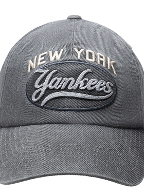 【自营】MLB男女情侣棒球帽撞色字母休闲学院风鸭舌帽3ACPV165N