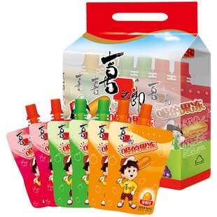 喜之郎可吸的果汁果冻爽草莓荔枝味儿童零食水果饮料低脂零食小吃