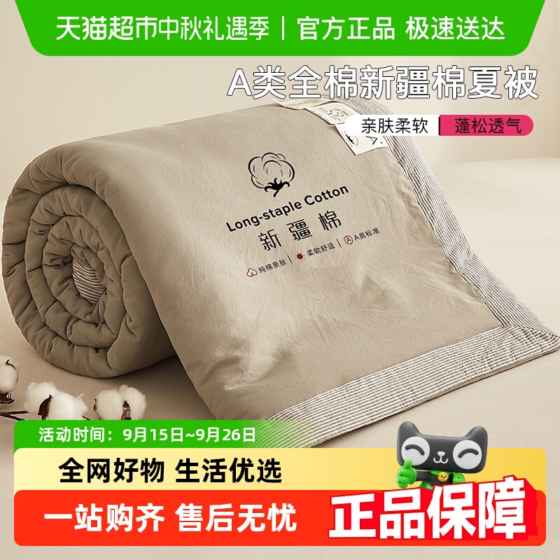 洁丽雅A类新疆棉花夏凉被空调被