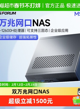 铭凡MINIS FORUM MS-01 酷睿i5-12600H双万兆网口NAS迷你主机电脑