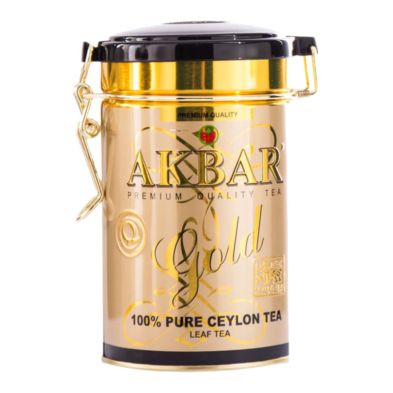 AKBAR阿克巴 金牌红茶100g罐装茶叶斯里兰卡进口送亲戚长辈伴手礼