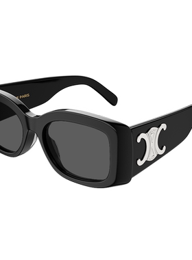 【自营】CELINE太阳镜 凯旋门系列同款矩形窄框太阳眼镜CL40282U