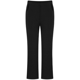 秋冬矮小个子喇叭裤女九分加绒高腰七分弹力薄款八分裤微喇裤大码