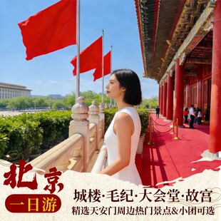 北京一日游 天安门/城楼/大会堂/纪念堂/故宫导游3小时精讲跟团游