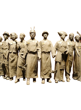 玻璃钢少数民族定制田园风仿铜