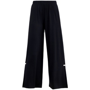 舞蹈裤小个子女直筒裤阔腿裤子现代古典舞练功服装身韵服成人开叉