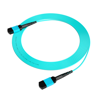 日海通信 MPO-MPO光纤跳线多模万兆跳纤8芯12芯24芯光模块连接线OM3/OM4/40G/100G集束光纤室内机房万兆光缆