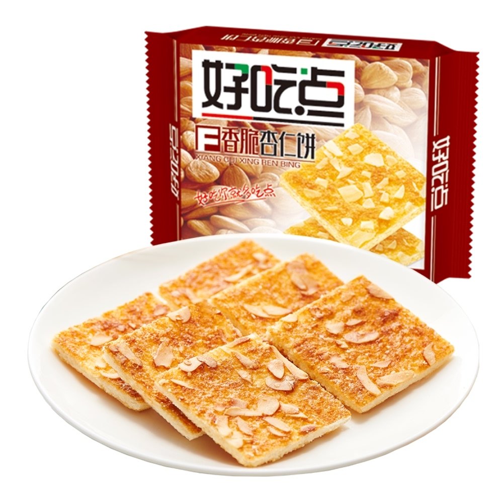 好吃点饼干香脆杏仁饼108g*1包网红零食代餐点心凑单分享小吃