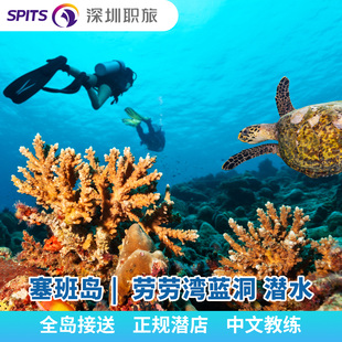 塞班岛潜水 劳劳湾蓝洞写真 无证体验有证深潜夜潜塞班旅游一日游