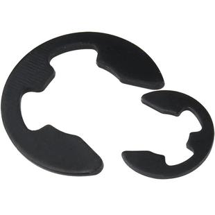 304不锈钢E型卡簧 铁发黑开口卡环轴承e形卡扣挡圈轴用卡簧垫片