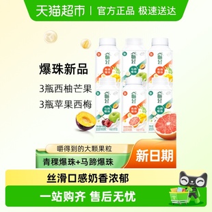 伊利畅轻生牛乳酸奶西梅芒果西柚马蹄爆珠酸奶