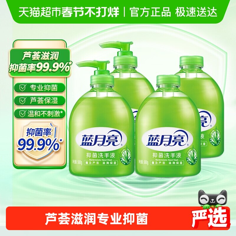蓝月亮洗手液家用抑菌芦荟香套装滋润保湿易冲洗