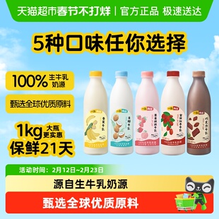 一鸣向往调制乳分享装草莓巧克力生椰奶大瓶下午茶奶鲜奶口味奶