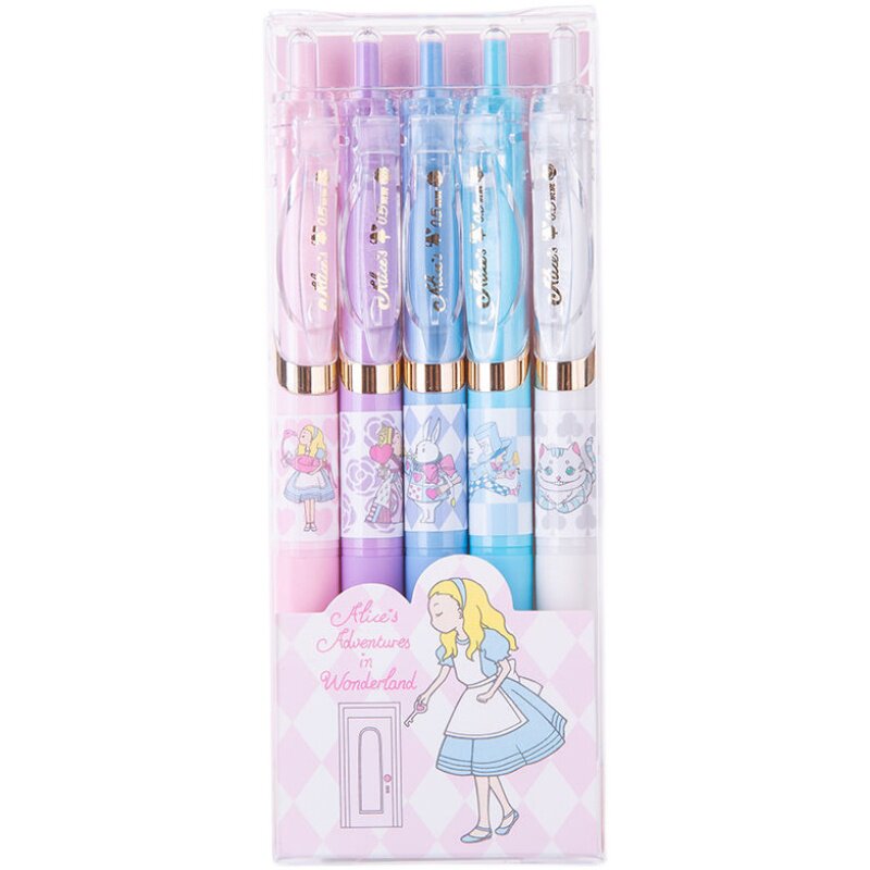晨光卡通少女心按动中性笔