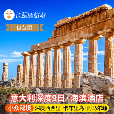 自营 意大利9日 索伦托阿尔玛菲 庞贝古城 卡普里岛蓝洞 奥尔恰谷