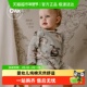 Oak Family婴儿连体衣婴幼儿纯棉百天宝宝新生儿衣服满月爬行服