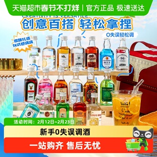 便利店调酒基酒套装小酒伏特加威士忌xo白兰地迷你版小酒洋酒组合