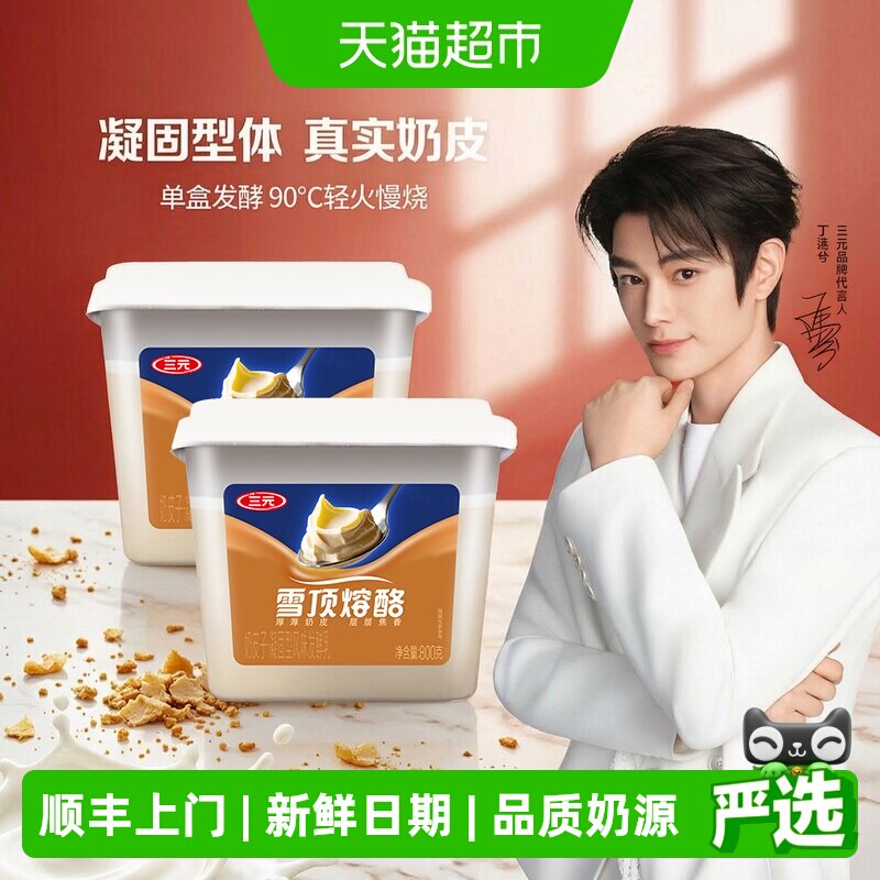 三元雪凝炭烧奶皮子低温益生菌图片
