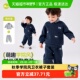 嘟嘟家宝宝套装 子儿童两件套男童衣服女童装 秋季 学院风套头卫衣裤