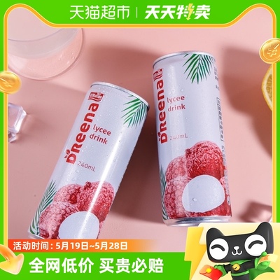 特丽娜荔枝味果汁饮料240ml*6罐