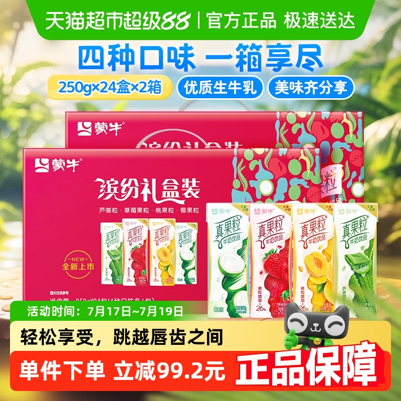 蒙牛礼盒装250g*24盒*2箱乳制品