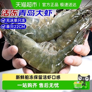 虾鲜活速冻特大虾青岛基围虾年货冷冻鲜王牌盐冻海虾2030海鲜水产