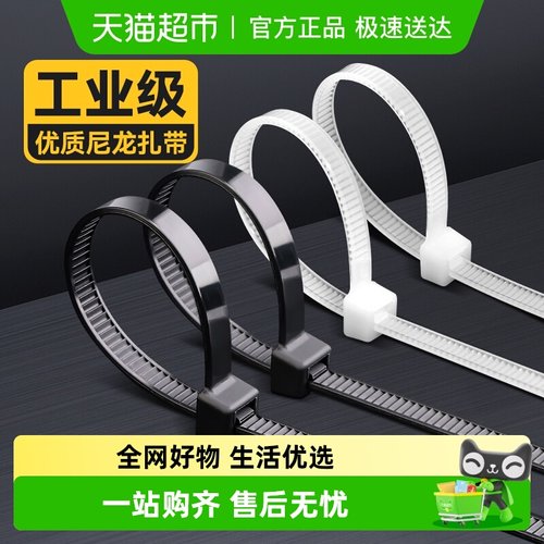 得力尼龙扎带自锁紧固