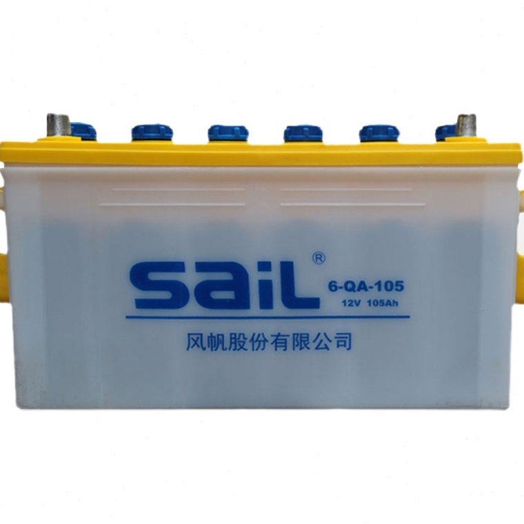 风帆蓄电池12V105AH加液水电瓶6-QA-105农用车/货车/专用启动电瓶