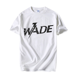 闪电侠韦德热火队短袖T恤衫3号纯棉圆领新款男士半截袖体恤定制潮