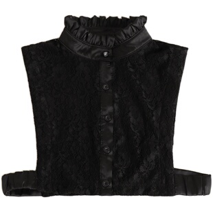 秋冬蕾丝女士多功能装饰假领子女百搭假领立领衬衣领高领假衣领子