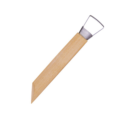 带齿竹制刮刀泥塑工具雕塑套装