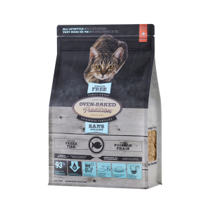 加拿大OVEN-BAKED/欧恩焙无谷物鱼肉全阶段烘焙猫粮5磅进口低温