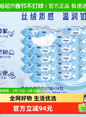 舒洁小皇冠湿厕纸卫生湿纸巾80片*24包可冲马桶洁厕纸擦菌7秒速干
