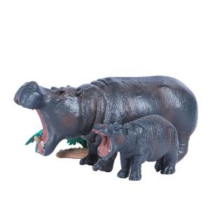 仿真河马玩具动物模型大号实心塑料儿童男女孩科教认知摆件礼物