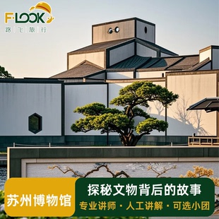 苏州博物馆1.5小时人工讲解可选含门票人文精讲 可入园主馆