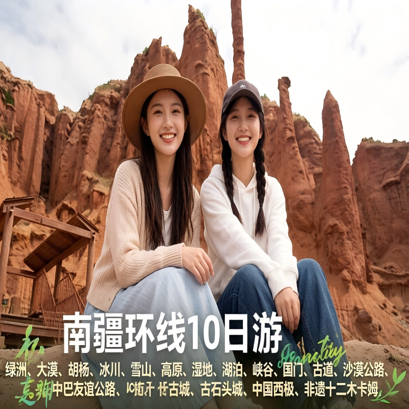 南疆环线+喀什+和田+阿克苏+帕米尔高原+沙漠公路+温宿大峡谷10日