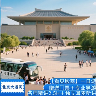 名师精讲2.5H 一日游 北京大运河博物馆重磅文物大展 看见殷商