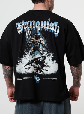 VQ古希腊神话海王健身运动宽松短袖吸汗透气雷神地狱犬九头蛇T恤