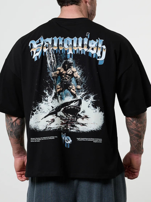 VQ古希腊神话海王健身运动宽松短袖吸汗透气雷神地狱犬九头蛇T恤