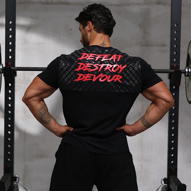 CERBERUS FITNESS EXERCISE POWERLIFTING ANTI-SLIP SHORT SLEEVE [EU SIZE]