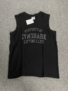 Gymshark健身运动竹节棉背心无袖 上衣欧美码