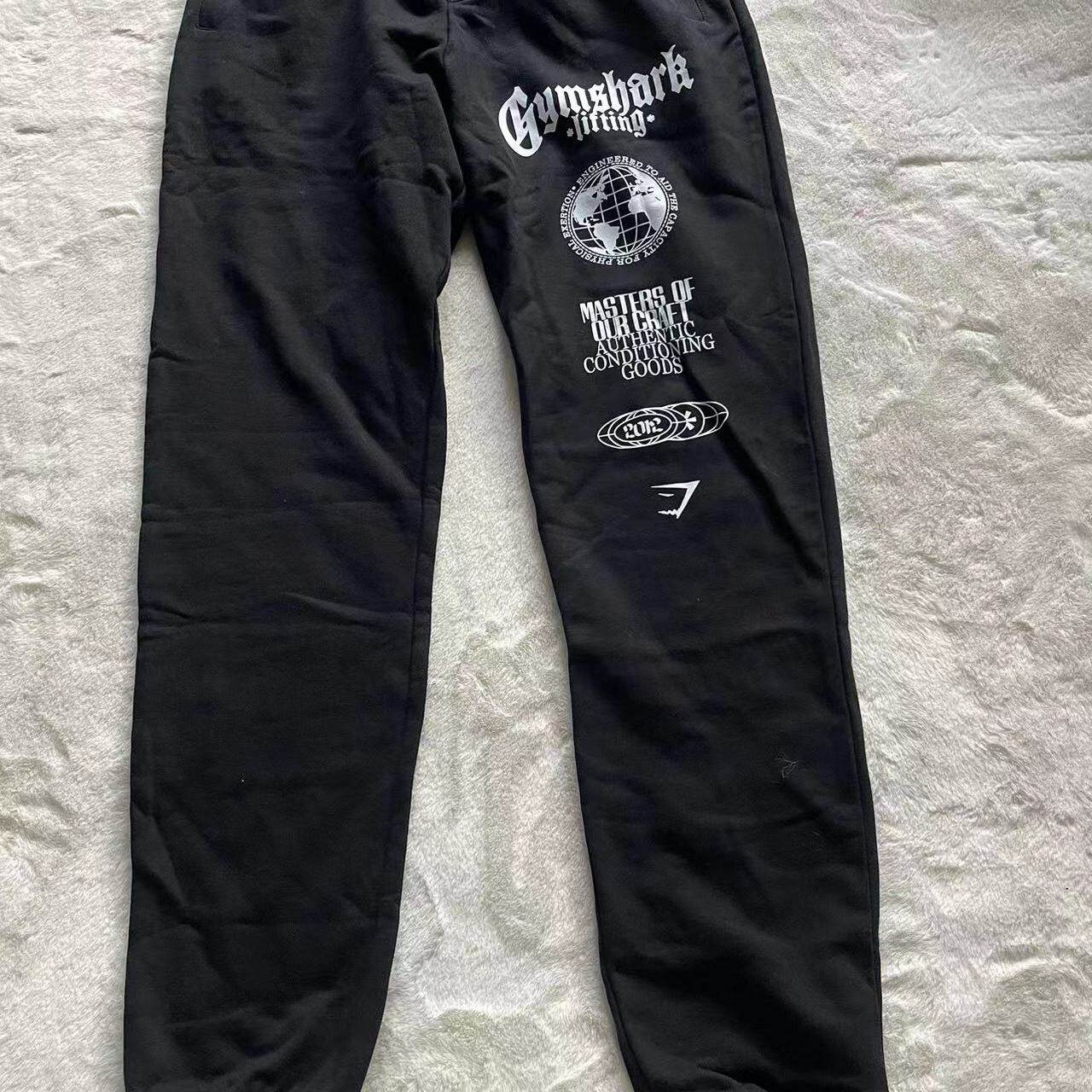 Gymshark健身宽松运动长裤纯棉毛圈透气舒适收腿裤欧美码